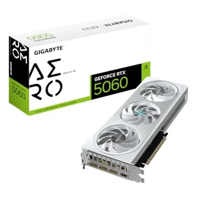 Bild av GIGABYTE GeForce RTX 5060 AERO OC 8GB GDDR7 RAM Grafikkort
