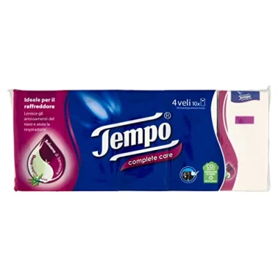 Bild av Tempo fazzoletti Tascabili Complete Care, 10 pacchetti da 9 280 g