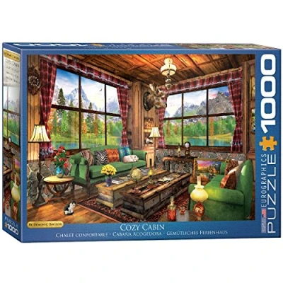 Bild av Eurographics COZY Cabin Dominic Davison Pussel för barn, Storlek: One Size, Multi coloured