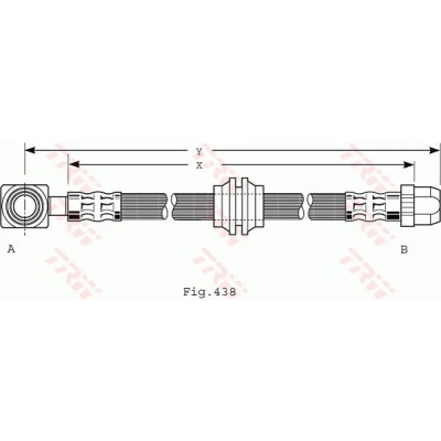 Bild av TRW PHD485 Flexible De Frein 445 M10x1 MINI: 3/5 portes, Cabriolet