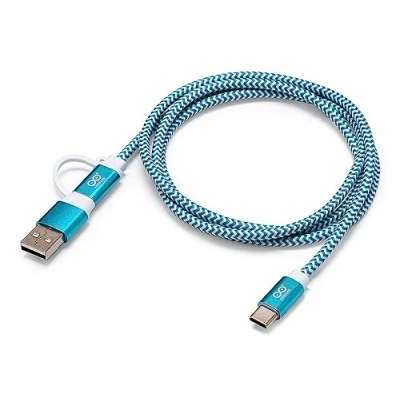 Bild av Arduino USB Type C cable 2 in1 [TPX00094] 1m long with official logo aluminium shell nylon braided jacket