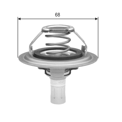 Bild av GATES TH23080G1 Thermostat d&#039;eau 80 avec joints sans boîtier PEUGEOT: 406 Break, Berline, 605 CITROËN: XM II 5 portes, Xantia 3/5 portes