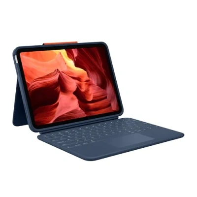 Bild av Logitech Rugged Combo 4 Touch keyboard and Folio case with trackpad Input Device Tastatur &amp; set Blå