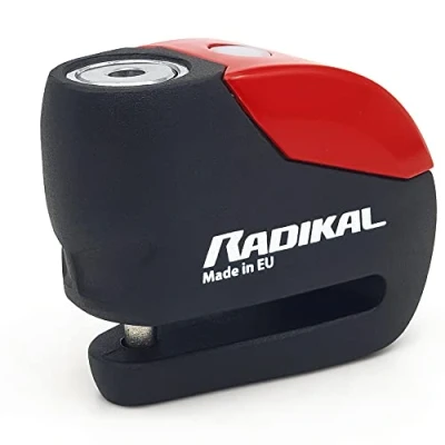 Bild av RADIKAL RK9 Motorcykel skivbromslås med larm 120db ON/OFF, varning, metall, utbytbar modul, vattentät, CR2 batteri, 6 mm Universal Motorcyklar E cyklar skotrar, skivlåslarm, bromsskivlås