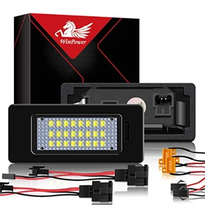 Bild av WinPower felfri 18 SMD LED nummer Nummerplåtsbelysning Montering Kallvita lampor 6000K, 2 st