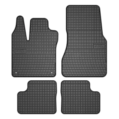 Bild av FROGUM 547624 Ensemble de tapis sol Caoutchouc avant et arrière 4 noir Sur mesure RENAULT: Twingo 3
