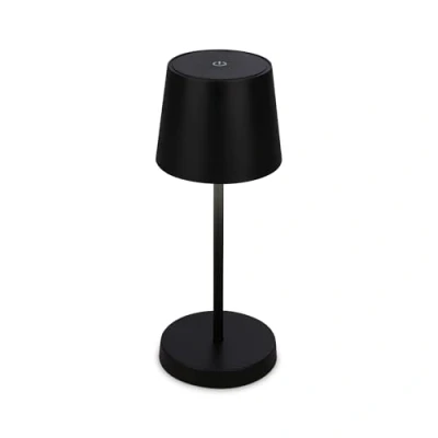 Bild av BRILONER LED bord trådlös, dimbar sänglampa touch, skrivbord, lä, utomhus och inomhus, USB C, campinglampa, varmt vitt ljus, svart