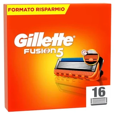 Bild av Gillette Fusion 5 rakblad för män, 16 delar med blad, oöverträffad delikatess, glidande rakning smörjremsa, upp till 1 månad blad