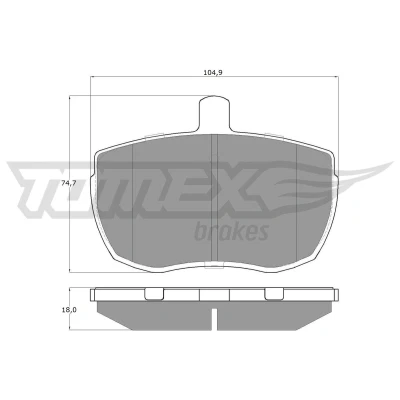 Bild av TOMEX brakes TX 11 21 Jeu de plaquettes frein Essieu avant LAND ROVER: Defender SUV, Range Rover 1, SUV Cabriolet