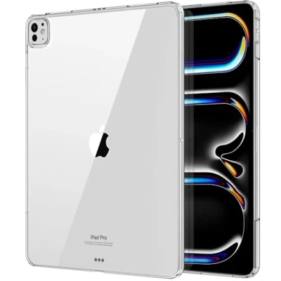 Bild av MoKo Clear Case for iPad Pro 11 Inch M4 2024 (5th Generation), Slim &amp; Lightweight Soft TPU Anti Scratch Back with Shockproof Impact Resistant Raised Edge 2024,