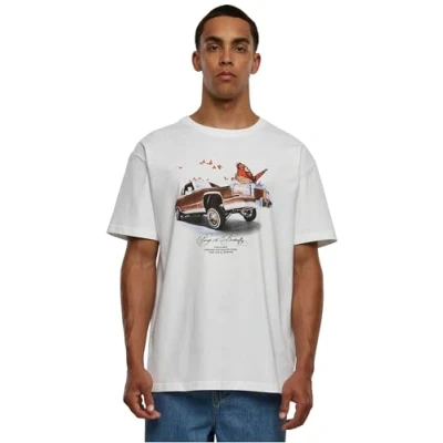 Bild av Upscale by Mister Tee PIMP A Tshirt med print, Storlek: Medium, White