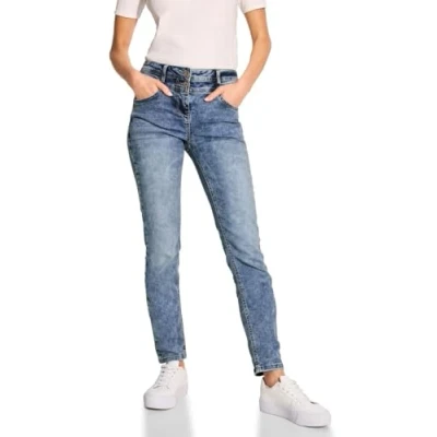 Bild av Cecil Jeans Slim Fit, Autentisk Använd Tvätt, 26W x 28L