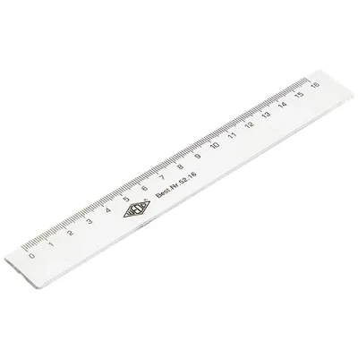Bild av Wedo 5216 linjal (av plast) transparent 16 cm