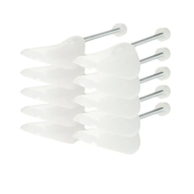 Bild av Incutex 5 par skosträckare, skoformare, skoblock av plast, variabel storlek 38 44, transparent, 44