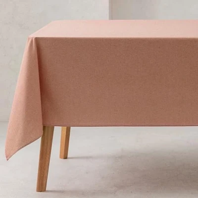 Bild av GAMUSI Bordsduk Slät Ekologisk Bomullstyg Vattentät Fläcksäker Rektangulär Kakel Färg 140 x 100 cm