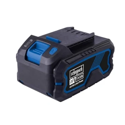 Bild av Scheppach 4 Ah litiumjonbatteri 20 V ersättningsbatteri IXES serien laddningstid ca 60120 min (beroende på laddare) 3 stegs LED skärm damm och korrosionsskyddad
