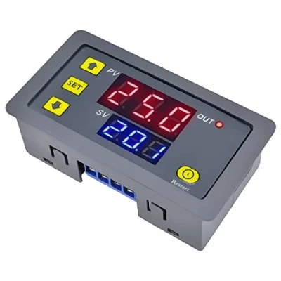 Bild av iHaospace Timerrelä, DC 12 V 10 A programmerbar digital tidscykel fördröjning brytarmodul 1500 W på/av kontroll 0 999 sekunder min timme LED skärm