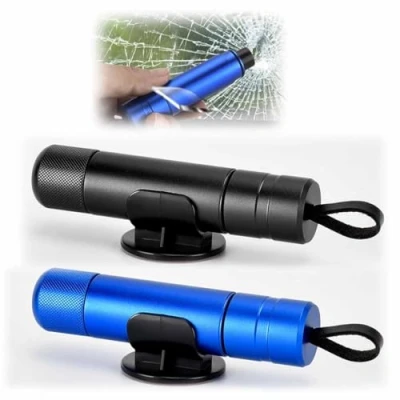 Bild av Portable Car Safety Hammer Emergency Escape Tool,Reusable Window Breaker,2 In 1 Glass Breaker And Seatbelt Cutter Life Saving Essentials,Auto Rescue Tools For Land Underwater (B+B)