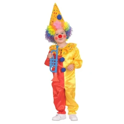 Bild av Widmann Barndräkt clown, kostym, hatt, karneval, temafest