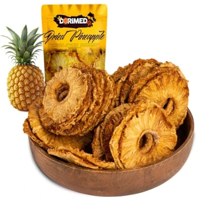 Bild av Ananasskivor, torkade, lätt mellanmål, inget socker, 1 kg