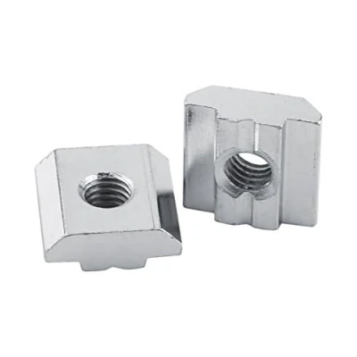 Bild av 50 st/parti aluminiumprofil T muttrar glidande Slot mutter med klar låda för aluminiumprofiltillbehör (europeisk standardtyp 30 M6)