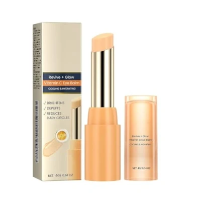 Bild av Revive + Glow Eye Balm Med C Vitamin Lyser Upp Och Minskar Svullnader, Cream Stick, Hudvård Mot Rynkor For Svullna Ögon, Kylande Återfuktande, Anti aging(1pc)