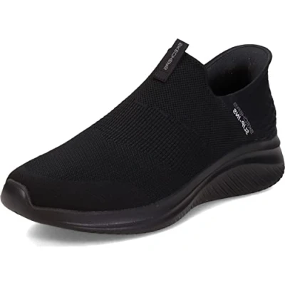 Bild av Skechers Men&#039;s Ultra Flex 3.0 Smooth Step Hands Free Slip ins Sneaker, Black, 10.5