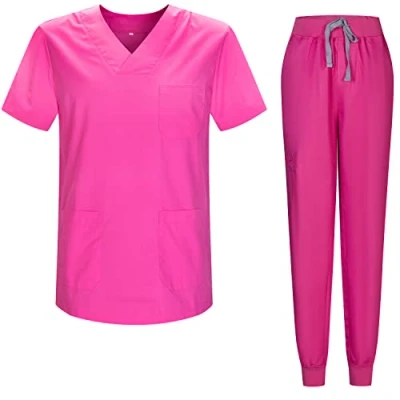 Bild av MISEMIYA Sanitära pyjamas Set uniformer Unisex Medicinska 817 8316, Rosa, XL