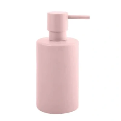 Bild av Spirella tvåldispenser tub med pump i rostfritt stål flytande porslin 300 ml lång och robust matt grå