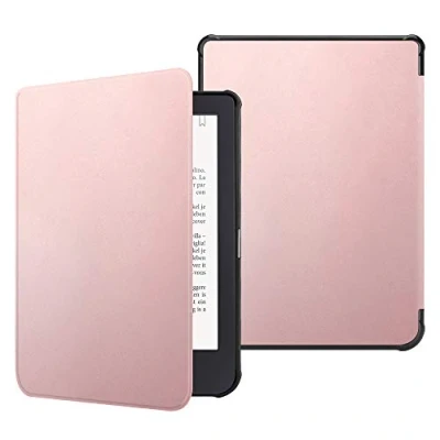 Bild av FINTIE Fodral för Kobo Clara HD tunt lätt skyddsfodral magnetisk stängning automatisk väckarklocka/sömnfunktion 6&quot; eBook Reader 2018, roséguld