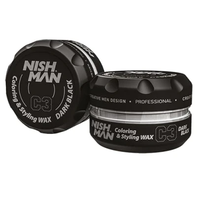 Bild av NISHMAN Färgande pomade svart C3 100 ml, färgsalva