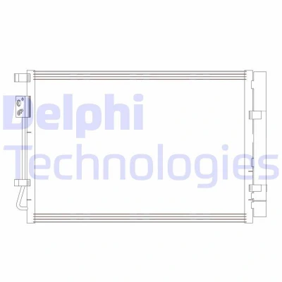 Bild av DELPHI CF20414 Condenseur De Clim avec déshydrateur 13 8 518 HYUNDAI: i20 II 3/5 portes