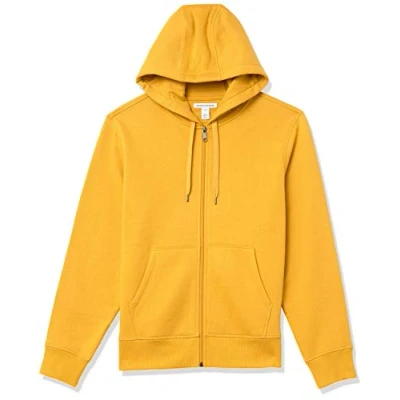Bild av Amazon Essentials Men&#039;s Fleecetröja med hel dragkedja (finns i Big &amp; Tall), Guld, XS