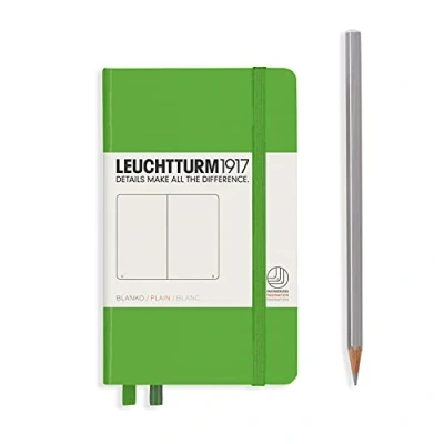 Bild av LEUCHTTURM1917 357487 anteckningsbok ficka (A6), inbunden 187 numrerade sidor, färska gröna, tom