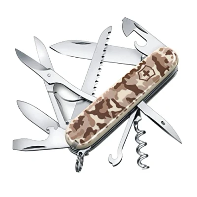 Bild av Victorinox, Schweizer Taschenmesser, Huntsman, Multitool, 15 Funktionen, Klinge, gross, Korkenzieher, Dosenöffner