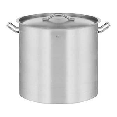 Bild av Royal Catering induktionsgryta med lock RCST 71LI E (70 L, rostfritt stål, hällfälg, för induktion, gas och elektrisk andra matlagningsplattor)