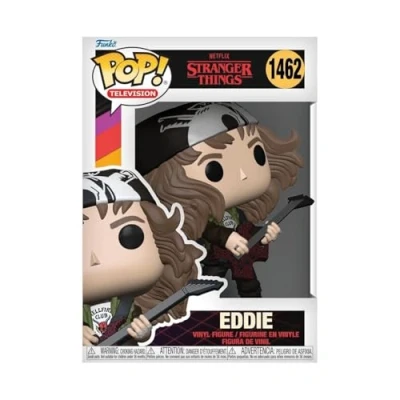 Bild av Funko POP! TV: Stranger Things Hunter Eddie Med Gitarr Samlarobjekt Vinylfigur Presentidé Officiell Merchandise Leksaker för Barn &amp; Vuxna TV Fans Modellfigur Samlare och Display