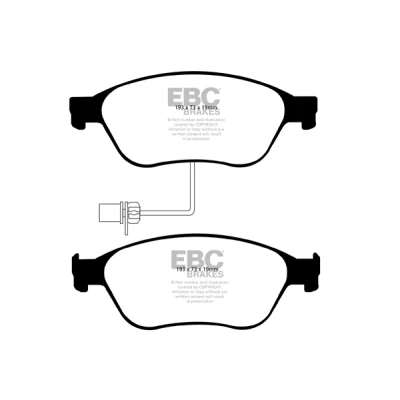 Bild av EBC Brakes Bromsbeläggssats, skivbroms DP41535R AUDI [A6, A8]; VW [PHAETON]