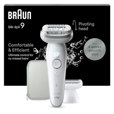 Bild av Braun Silk épil 9 Epilator SES9 041 (vit/silver)
