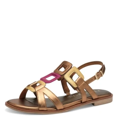 Bild av MARCO TOZZI Damer 228145 44 sandal, Metallic, 39 EU
