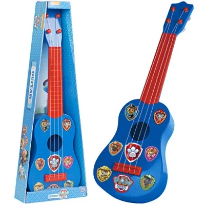 Bild av Paw Patrol akustisk gitarr Musikaliska leksaksinstrument för barn leksaksgitarr med 4 strängar barngitarr musikutbildning träningsgitarr Toys Åldrar 2+