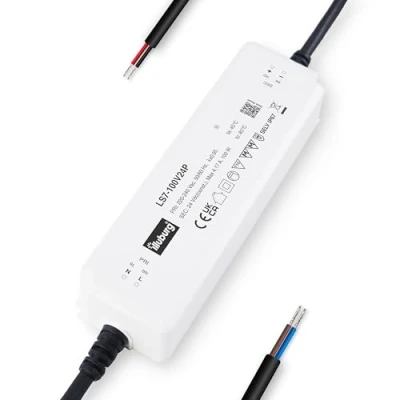 Bild av Illuburg LED transformator 24 V 100 W vattentät IP67 flimmerfri för remsa lampa nätdel drivare strömförsörjningsenhet