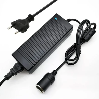 Bild av OBEST AC cigaretttändare adapter 220 V till 12 V/10 A (120 W), DC strömadapter spänningsomvandlare, bil cigarettändare växelriktare för bilenheter 12V10A