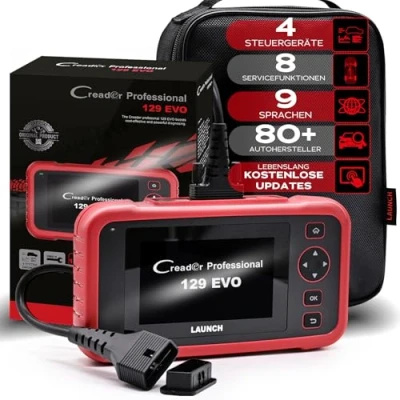 Bild av LAUNCH Europe CRP 129 EVO OBD2 Diagnostikenhet med 7 servicefunktioner, läser/raderar felkoder ur Motor, ABS, SRS och växellåda, WiFi updateringar, pekskärm, Android