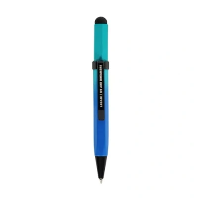 Bild av Legami Mini Touch penna, 0,8 diameter x höjd 9,6 cm, kulspetspenna, svart bläck, spetsdiameter 1,0 mm, penna med suddgummi för att skriva på varje pekskärmsenhet