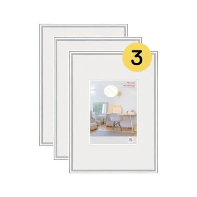 Bild av Walther Design Tavelram Silver 40 x 60 cm med konstglas 3 pack, New Lifestyle plastram KVX460S3