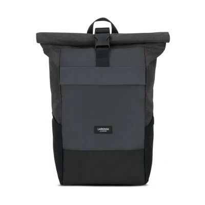 Bild av Larkson NO 4 Rolltop Ryggsäck schwarzgrau, Storlek: One Size, Schwarz grau