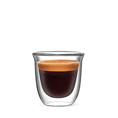 Bild av Bialetti Uppsättning med 2 muggar dubbel vägg ferenze, 80 ml, värmeisolering, borosilikatglas