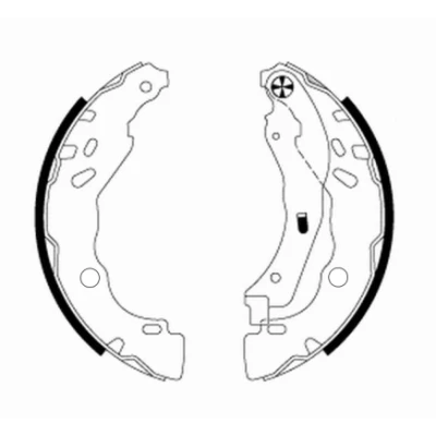 Bild av TEXTAR 91077200 Mâchoires De frein 203,2 39 avec levier à main CITROËN: C3 II, C4 II Cactus, DS3 3 portes, PEUGEOT: 208 I 3/5 portes