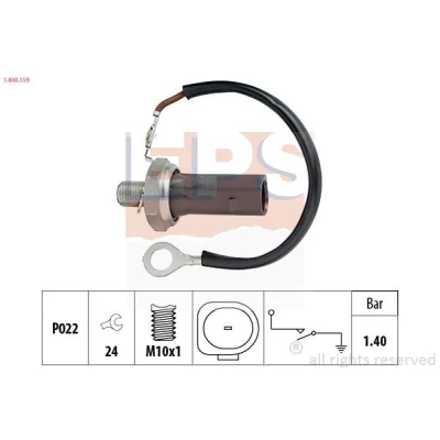 Bild av EPS 1.800.159 Sonde De Pression d&#039;Huile M10x1 1 Made in Italy OE Equivalent VOLKSWAGEN: Golf 5, Touran I, Passat B6 Variant, AUDI: A3 3/5 portes